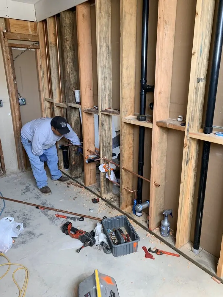 Commercial rough-in plumbing for Water Heater Replacement in Northwood Center